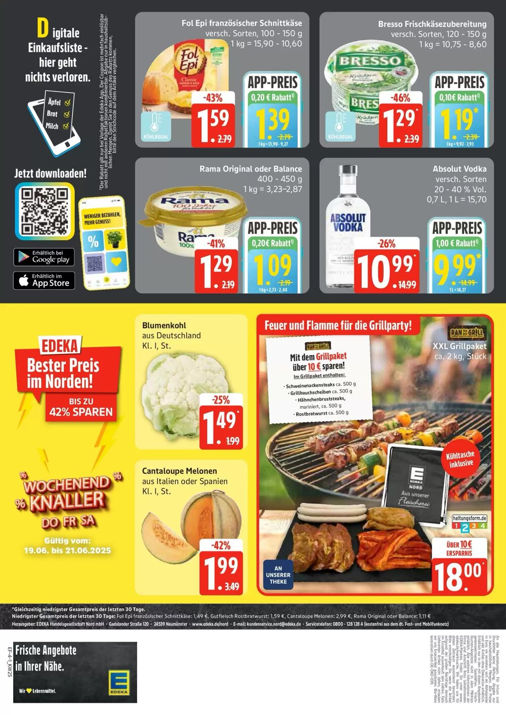 Edeka Frischemarkt Prospekt (ab 16.06.2025) zum Blättern - Seite 4