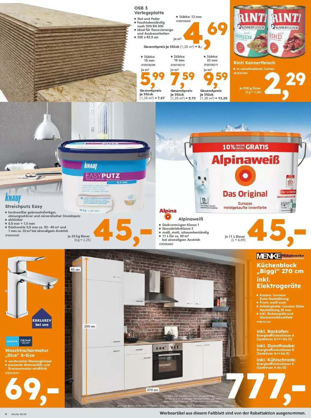 Globus Baumarkt Prospekt (ab 16.06.2025) zum Blättern - Seite 4
