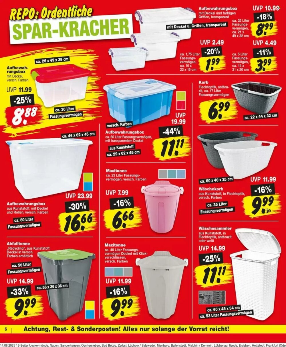 Repo Markt Prospekt (ab 16.06.2025) zum Blättern - Seite 6