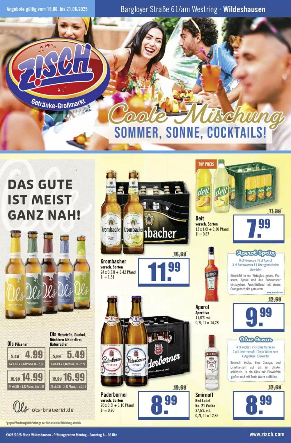 Zisch Prospekt (ab 16.06.2025) zum Blättern - Seite 1