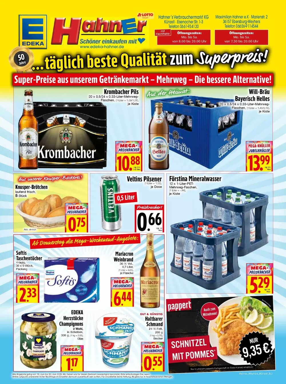 EDEKA Hahner Prospekt (ab 16.06.2025) zum Blättern - Seite 2