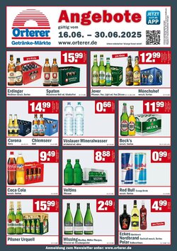 Orterer Getränkemarkt Prospekt (ab 16.06.2025) zum Blättern