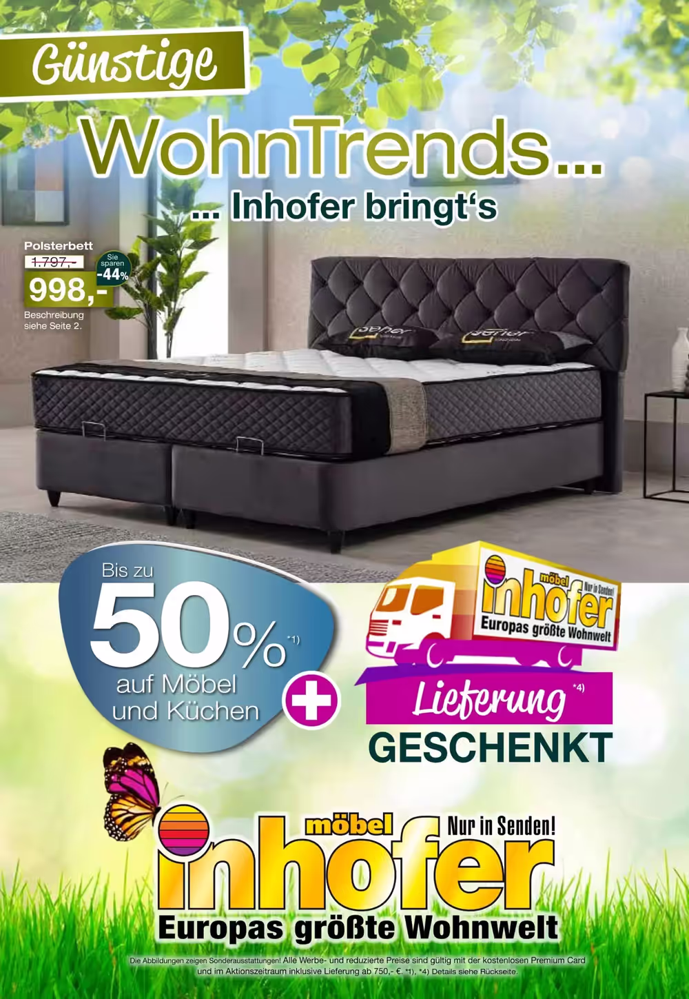 Möbel Inhofer Prospekt (ab 16.06.2025) zum Blättern - Seite 1