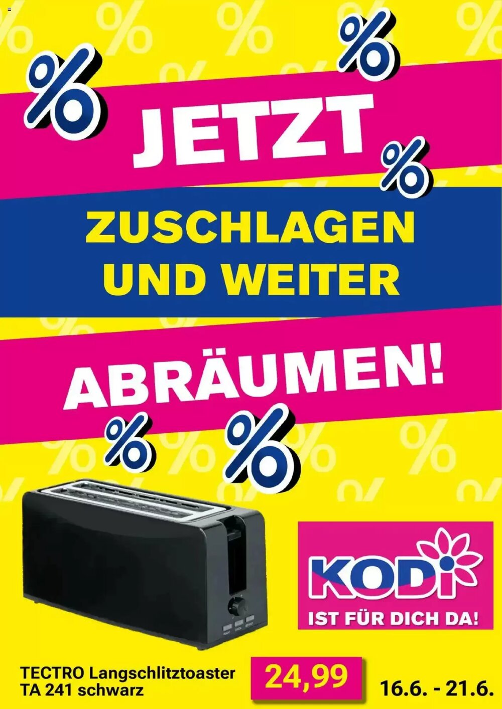 KODi Prospekt (ab 16.06.2025) zum Blättern - Seite 1