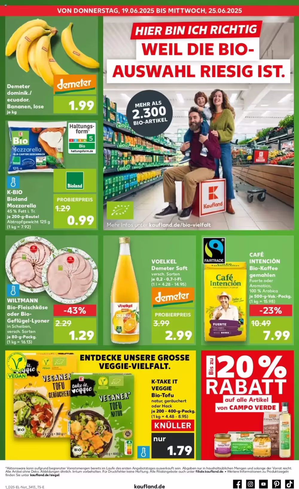 Kaufland Prospekt (ab 19.06.2025) zum Blättern - Seite 1