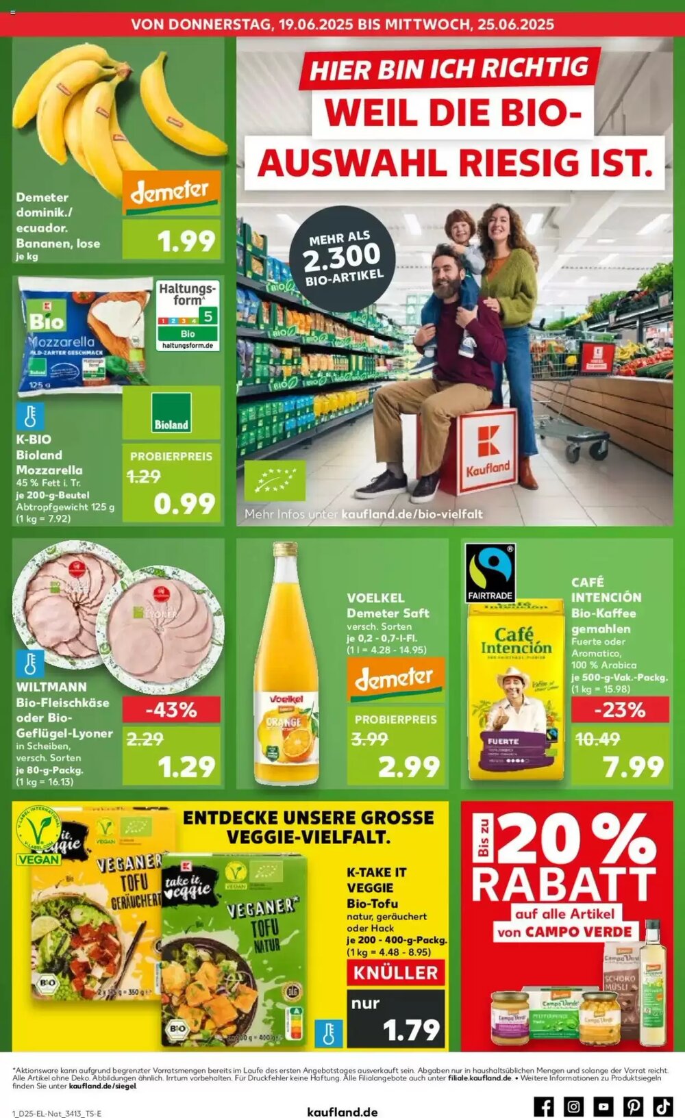 Kaufland Prospekt (ab 19.06.2025) zum Blättern - Seite 1