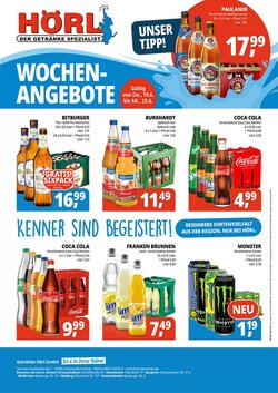 Hörl Getränke Prospekt (ab 19.06.2025) zum Blättern