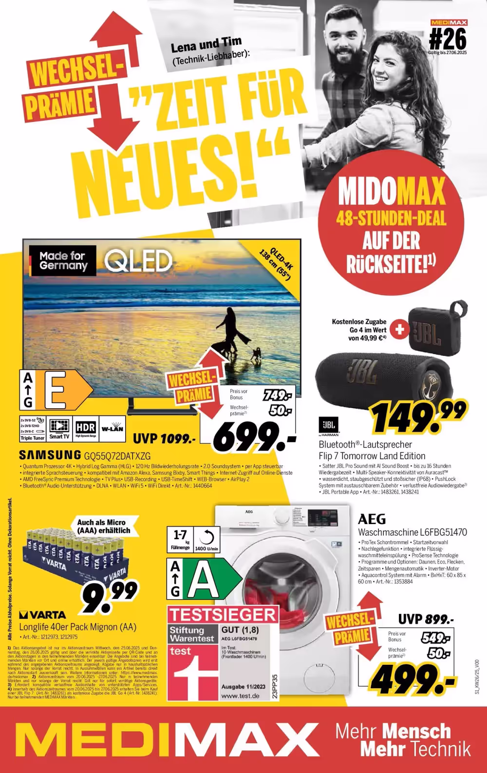 MEDIMAX Prospekt (ab 20.06.2025) zum Blättern - Seite 1