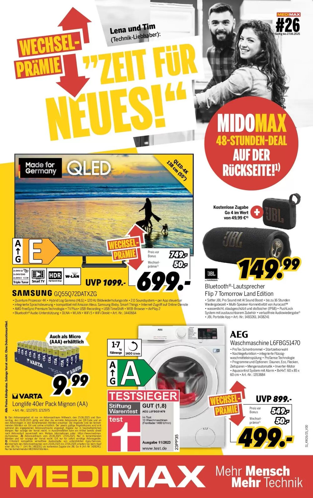 MEDIMAX Prospekt (ab 20.06.2025) zum Blättern - Seite 1