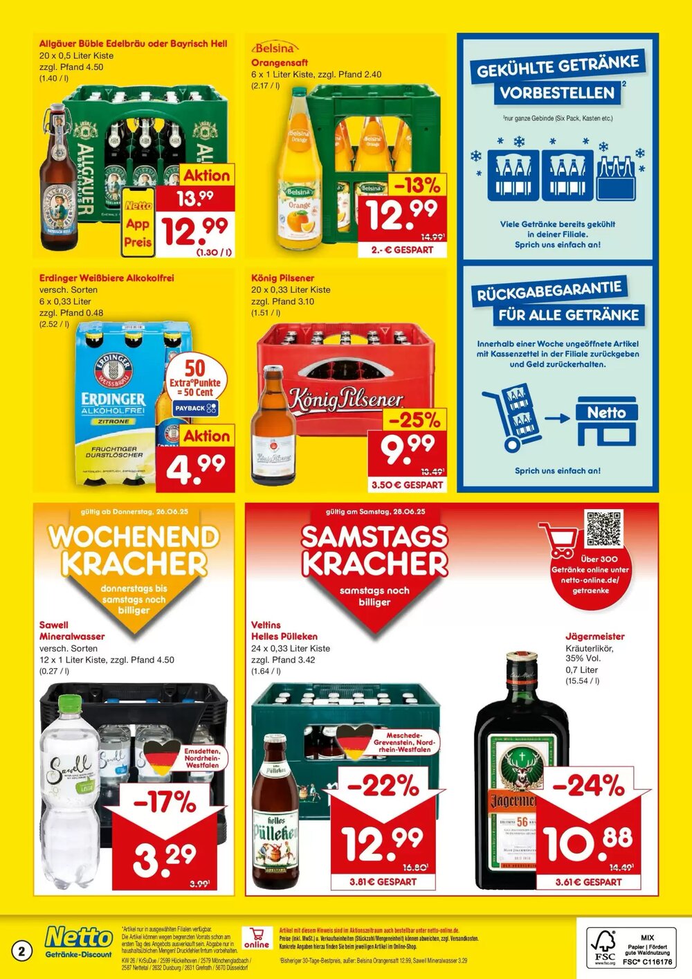 Netto Getränke Discount Prospekt (ab 22.06.2025) zum Blättern - Seite 2