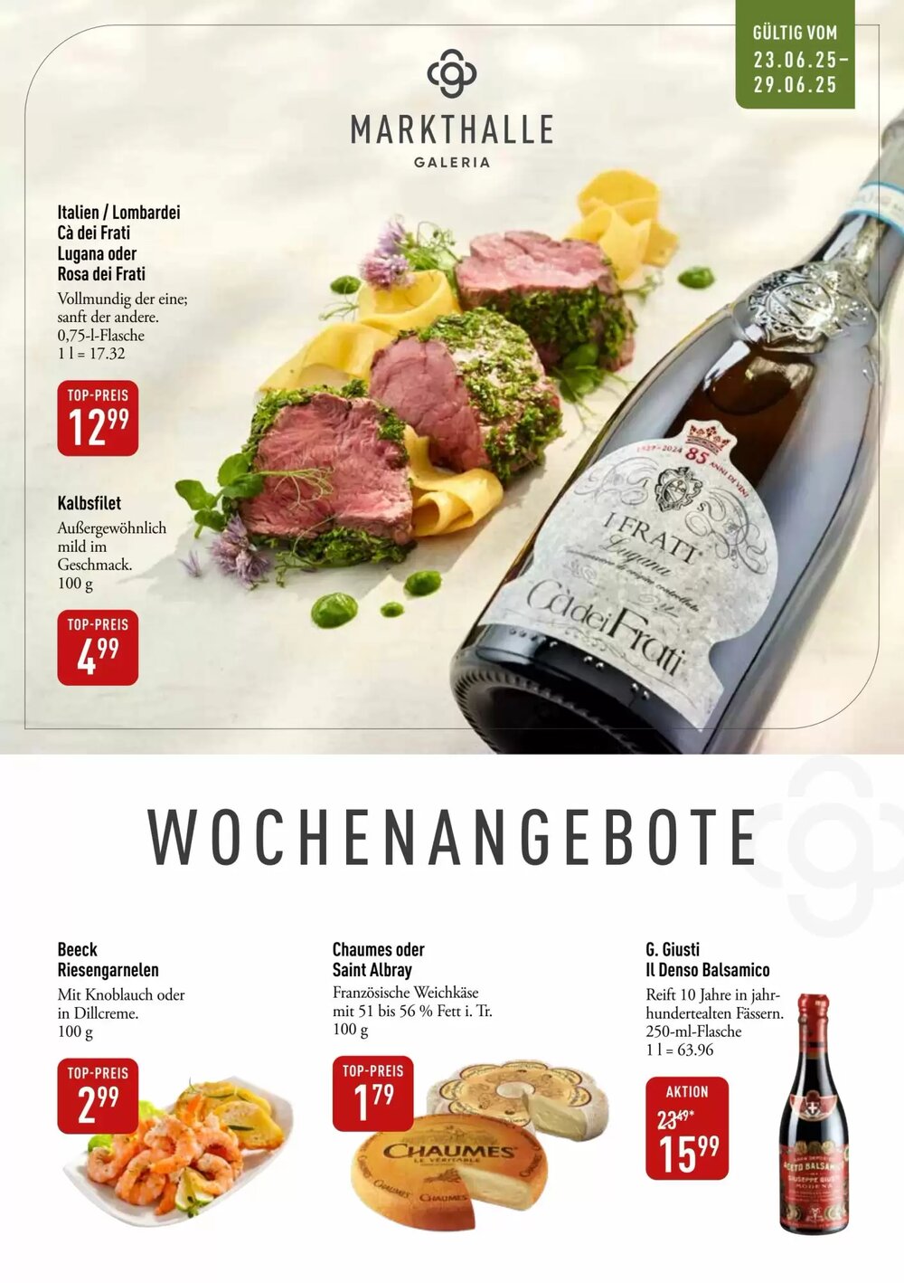 Galeria Markthalle Prospekt (ab 23.06.2025) zum Blättern - Seite 1
