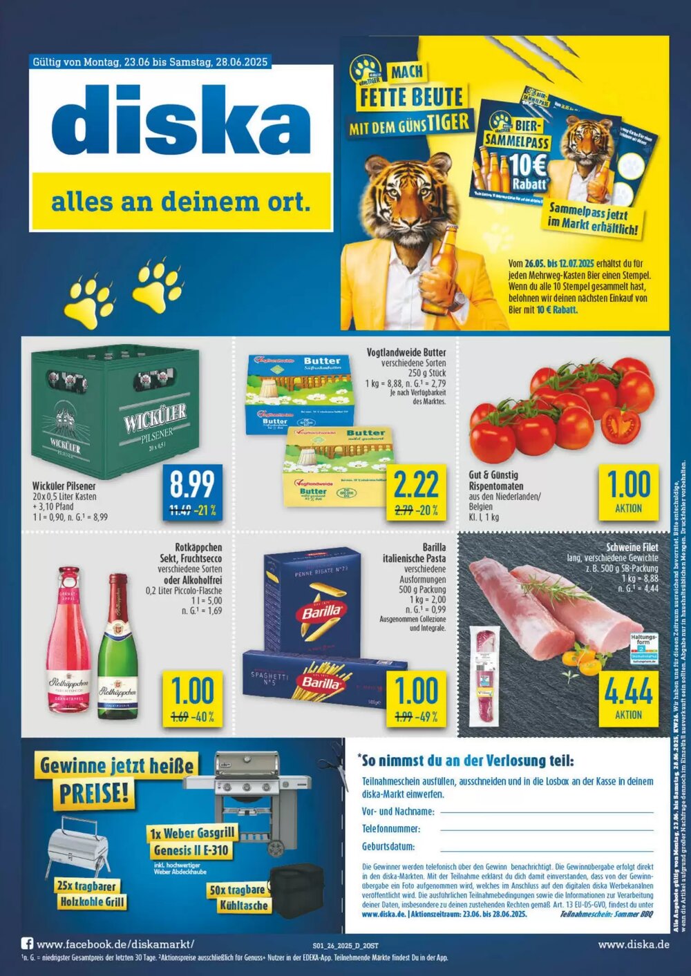 diska Prospekt (ab 23.06.2025) zum Blättern - Seite 1
