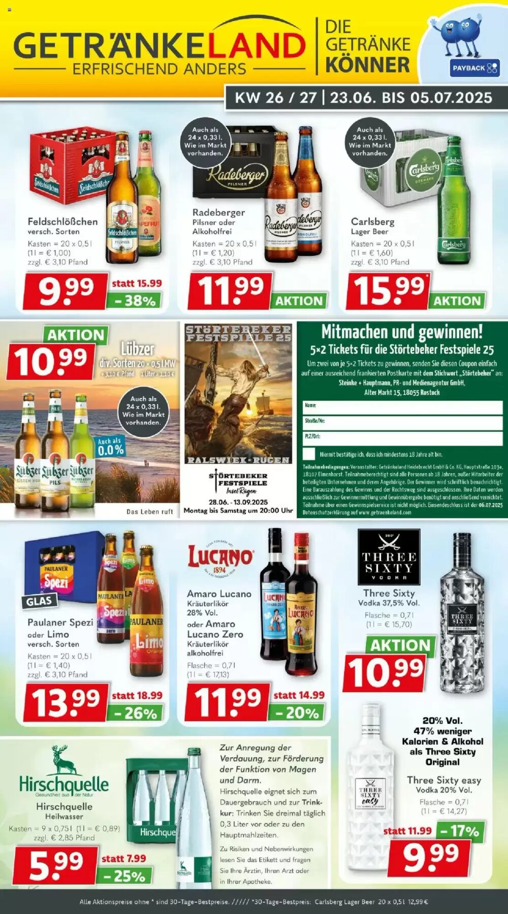 Getränkeland Prospekt (ab 23.06.2025) zum Blättern - Seite 1