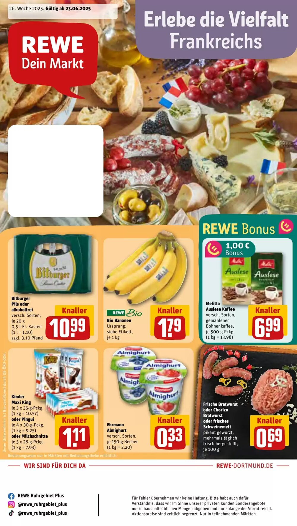 REWE Prospekt (ab 23.06.2025) zum Blättern - Seite 1