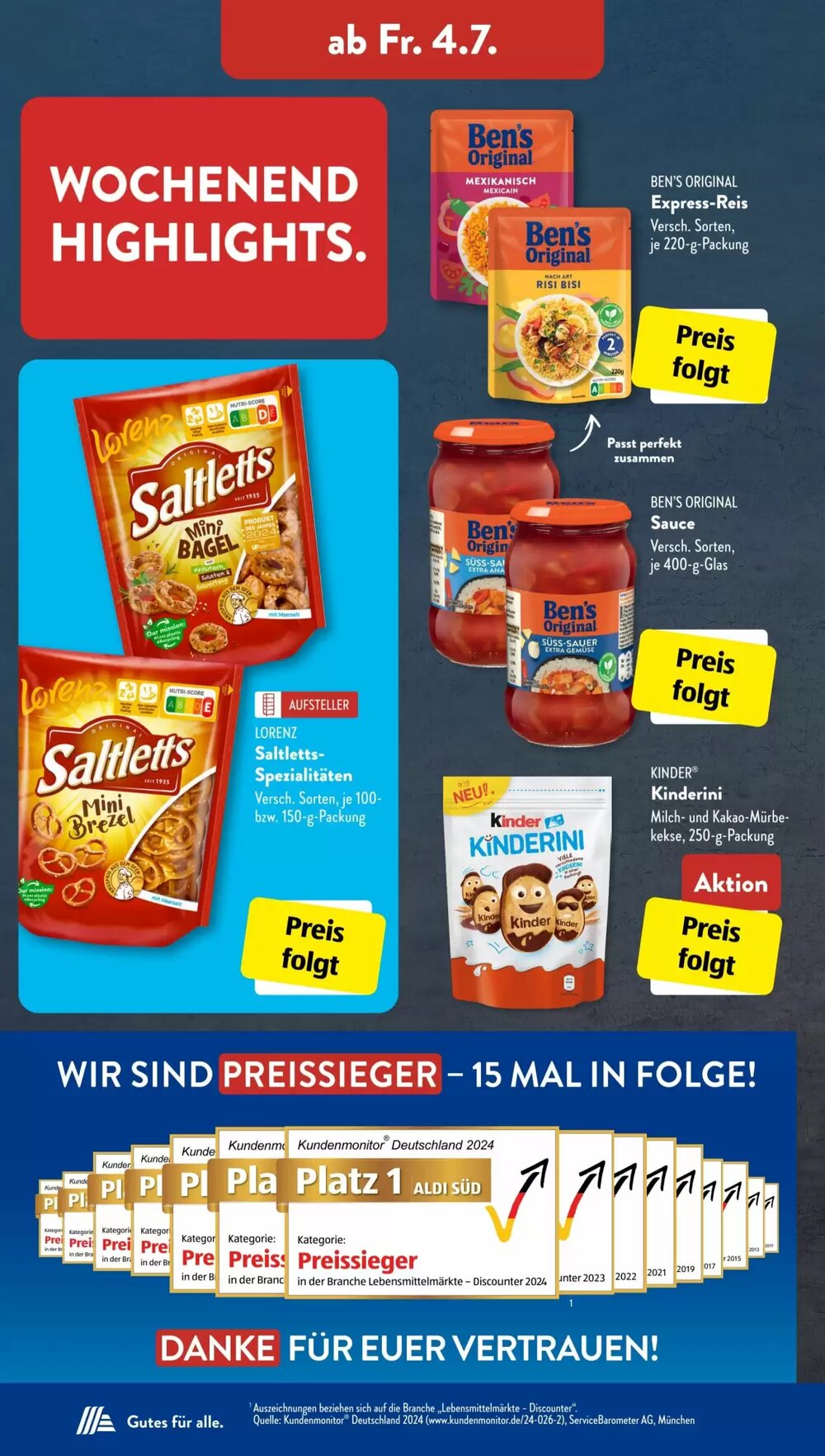 Aldi Süd Prospekt (ab 30.06.2025) zum Blättern - Seite 15