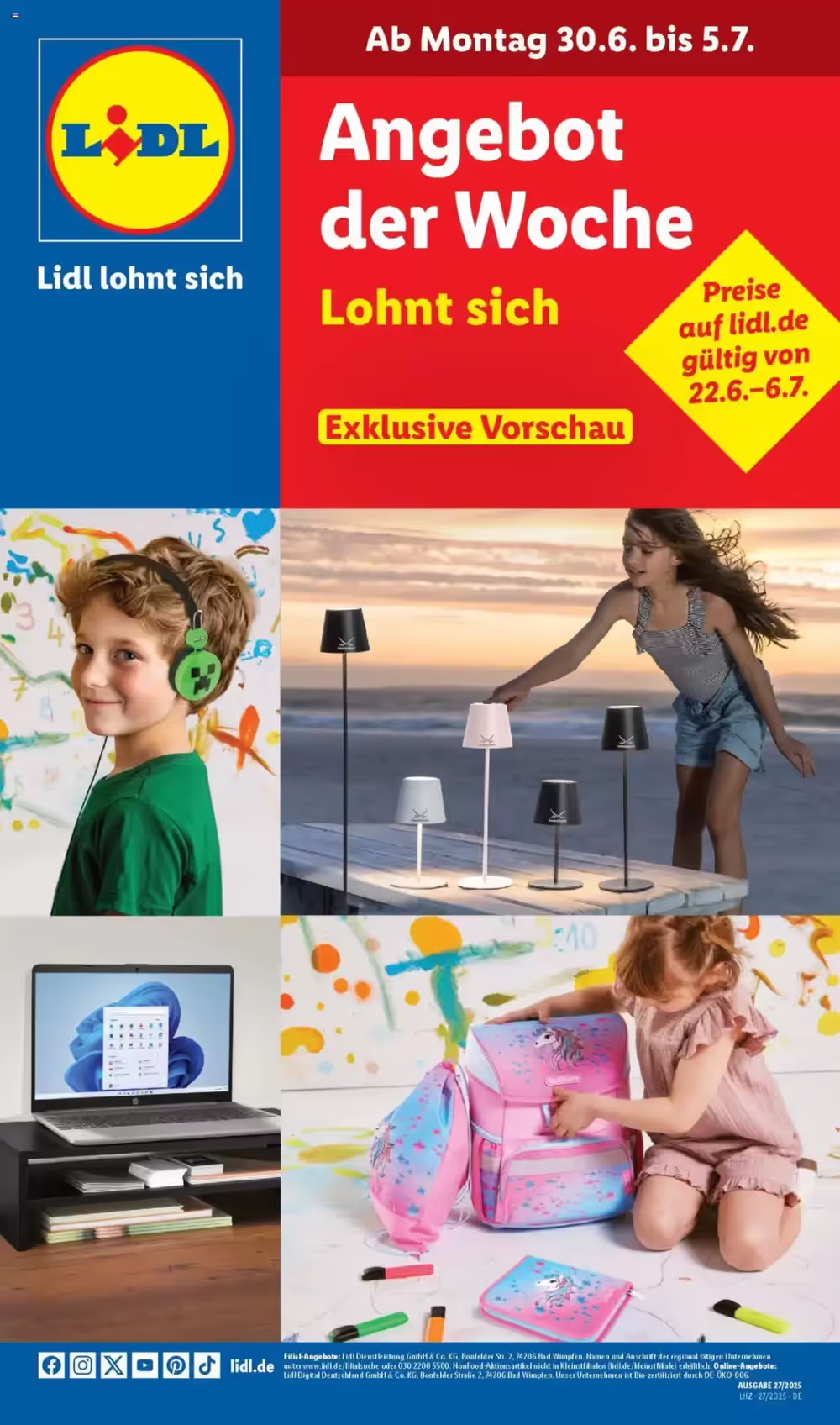 Lidl Prospekt (ab 30.06.2025) zum Blättern - Seite 1