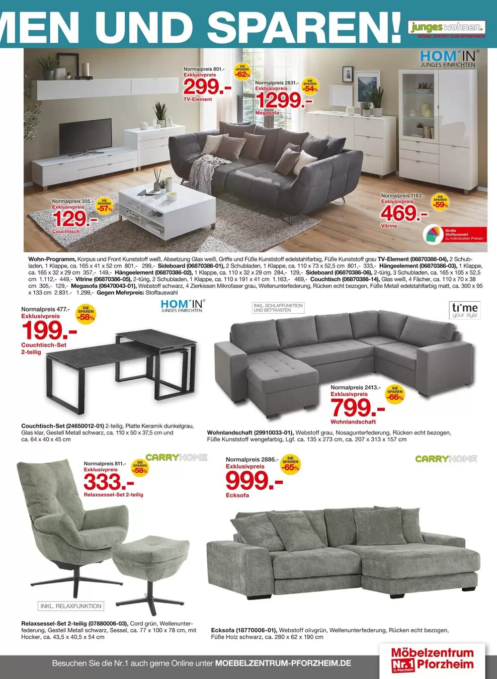 Möbelzentrum Pforzheim Prospekt (ab 08.11.2025) zum Blättern - Seite 33