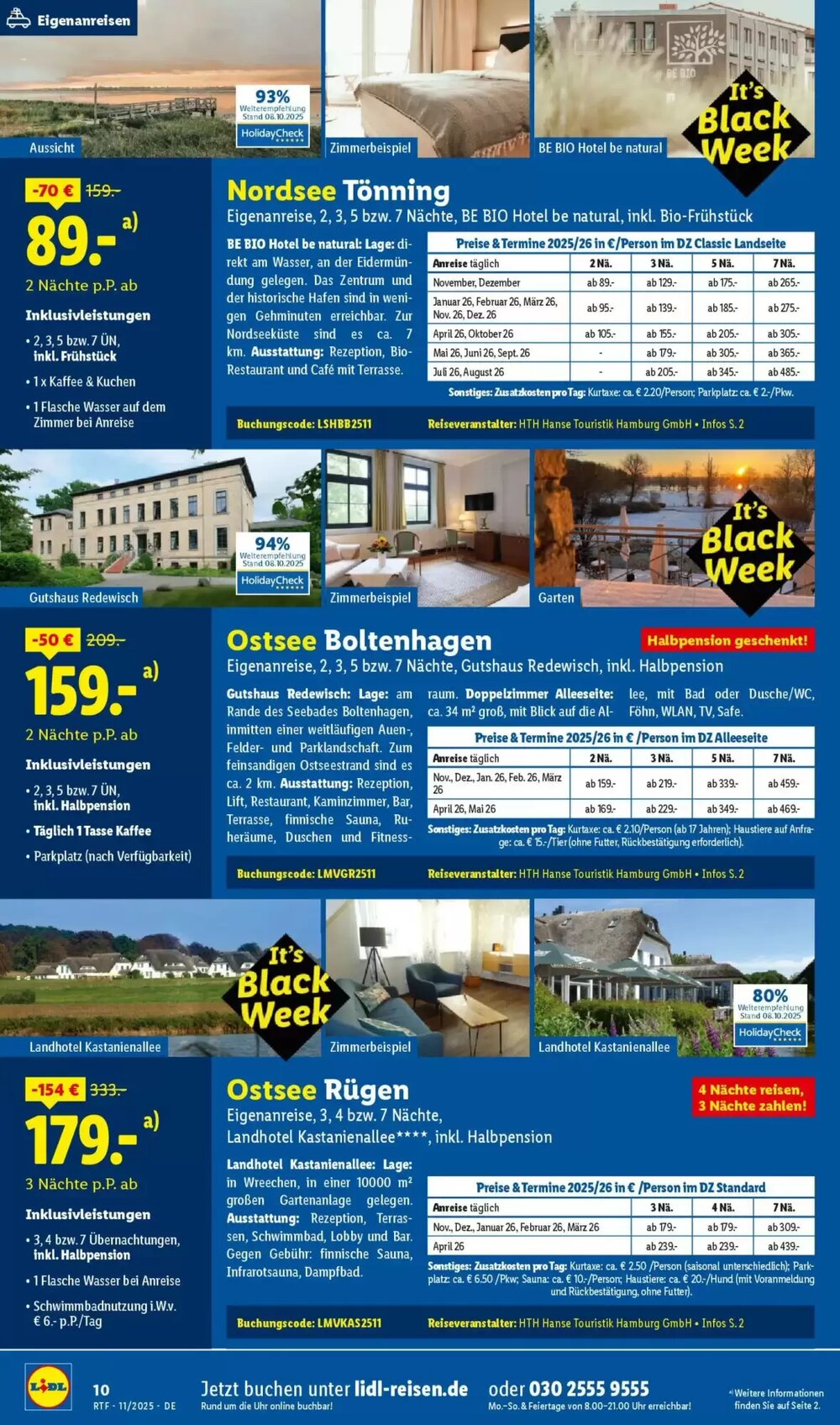 Lidl Reisen Prospekt (ab 12.11.2025) zum Blättern - Seite 10