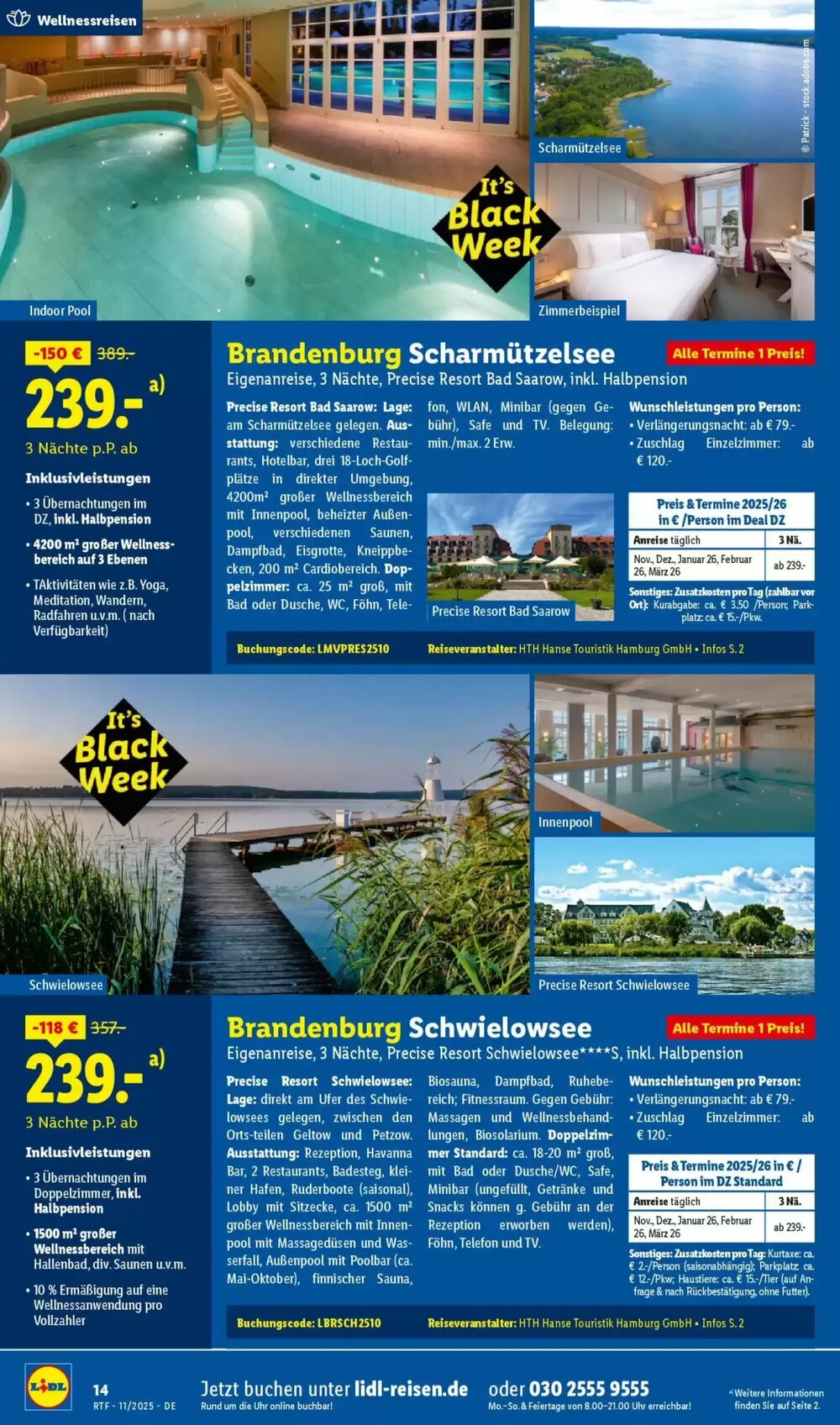 Lidl Reisen Prospekt (ab 12.11.2025) zum Blättern - Seite 14