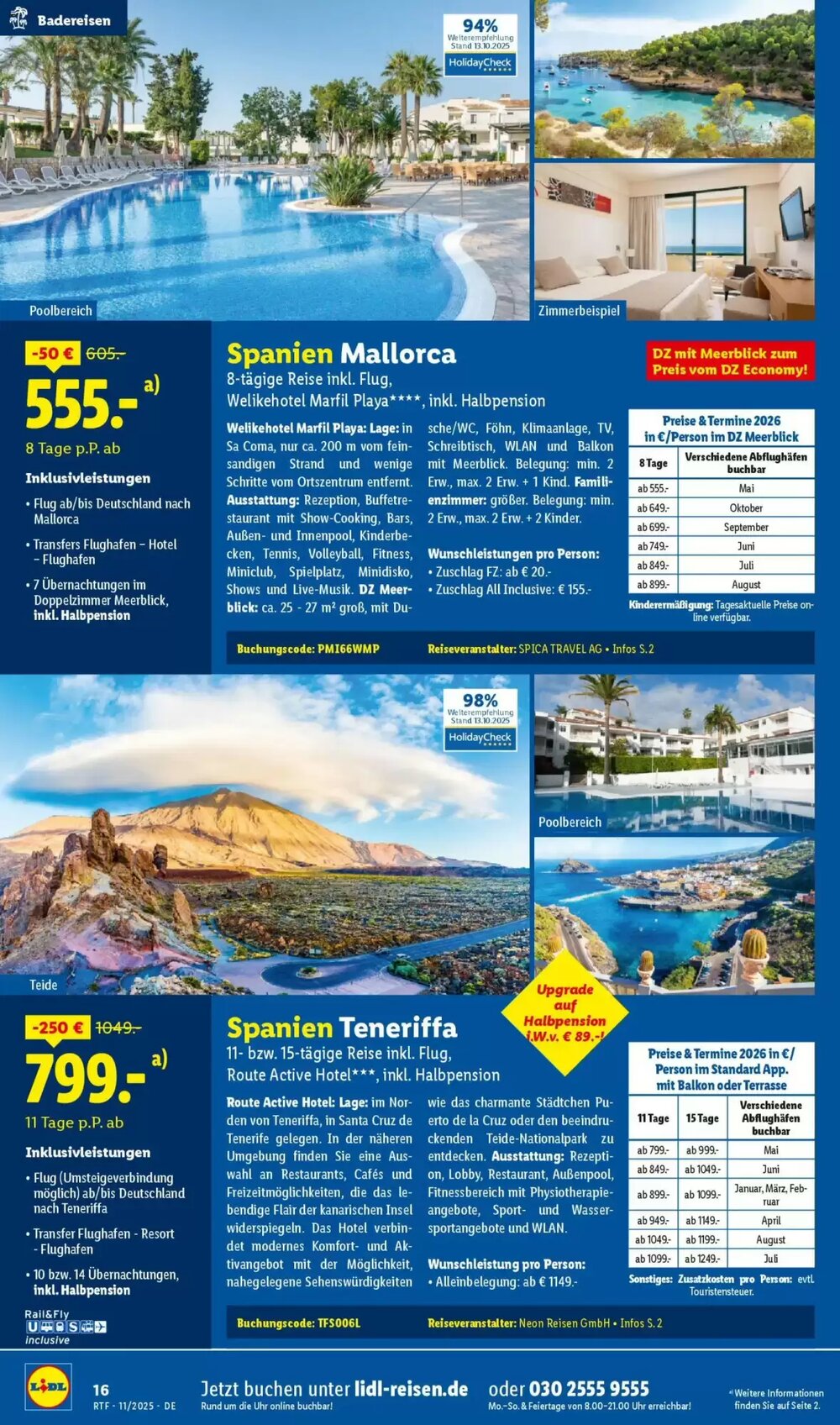 Lidl Reisen Prospekt (ab 12.11.2025) zum Blättern - Seite 16