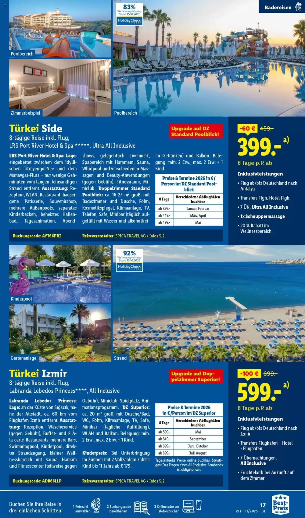Lidl Reisen Prospekt (ab 12.11.2025) zum Blättern - Seite 17