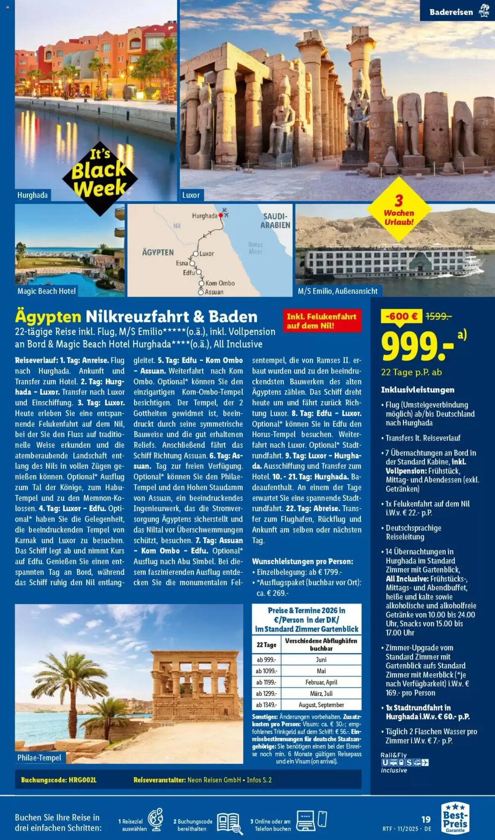 Lidl Reisen Prospekt (ab 12.11.2025) zum Blättern - Seite 19