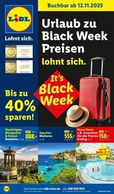 Lidl Reisen Prospekt (ab 12.11.2025) zum Blättern