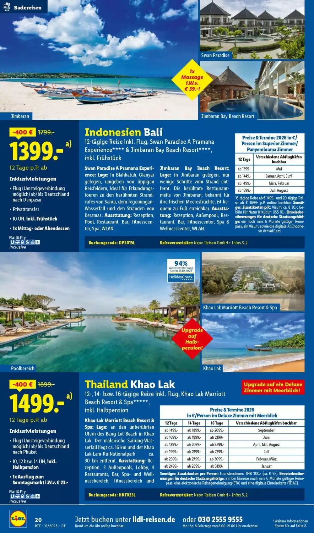 Lidl Reisen Prospekt (ab 12.11.2025) zum Blättern - Seite 20
