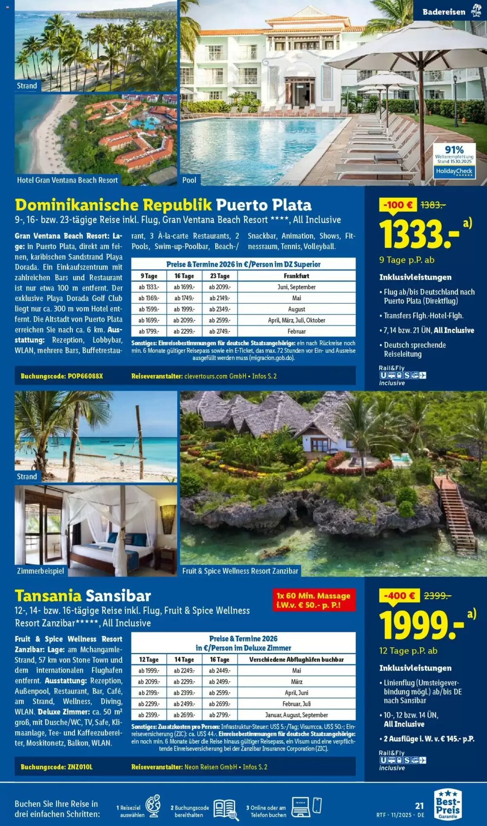 Lidl Reisen Prospekt (ab 12.11.2025) zum Blättern - Seite 21