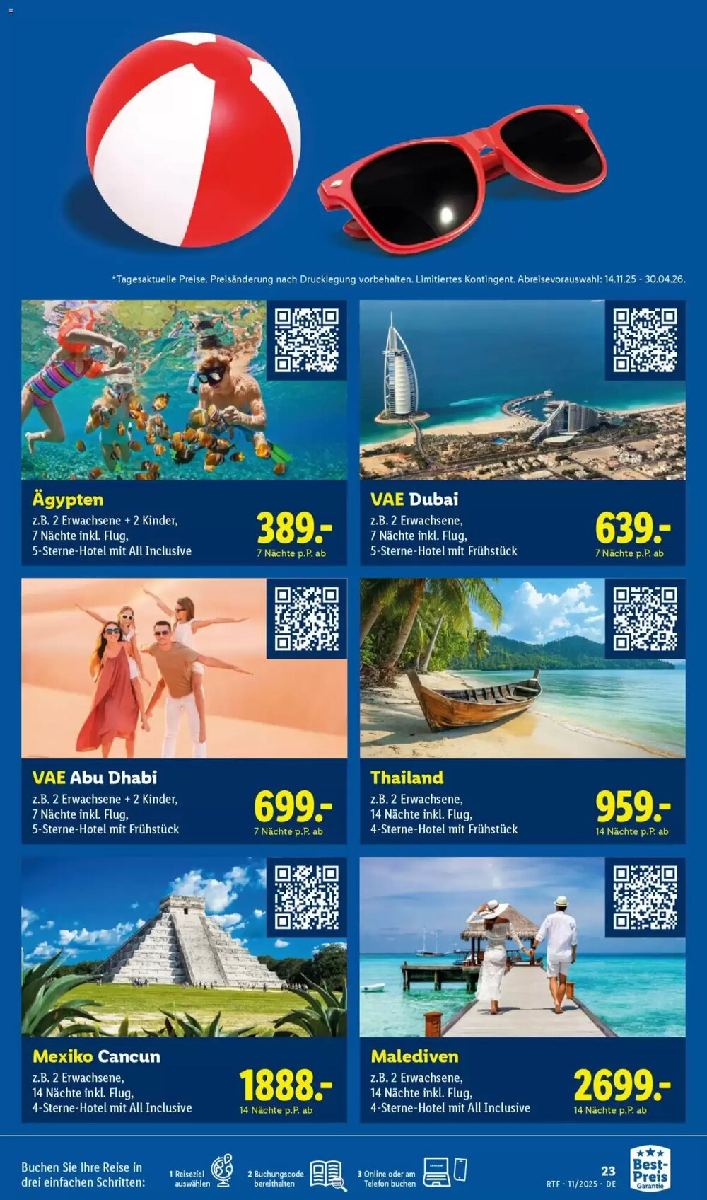 Lidl Reisen Prospekt (ab 12.11.2025) zum Blättern - Seite 23