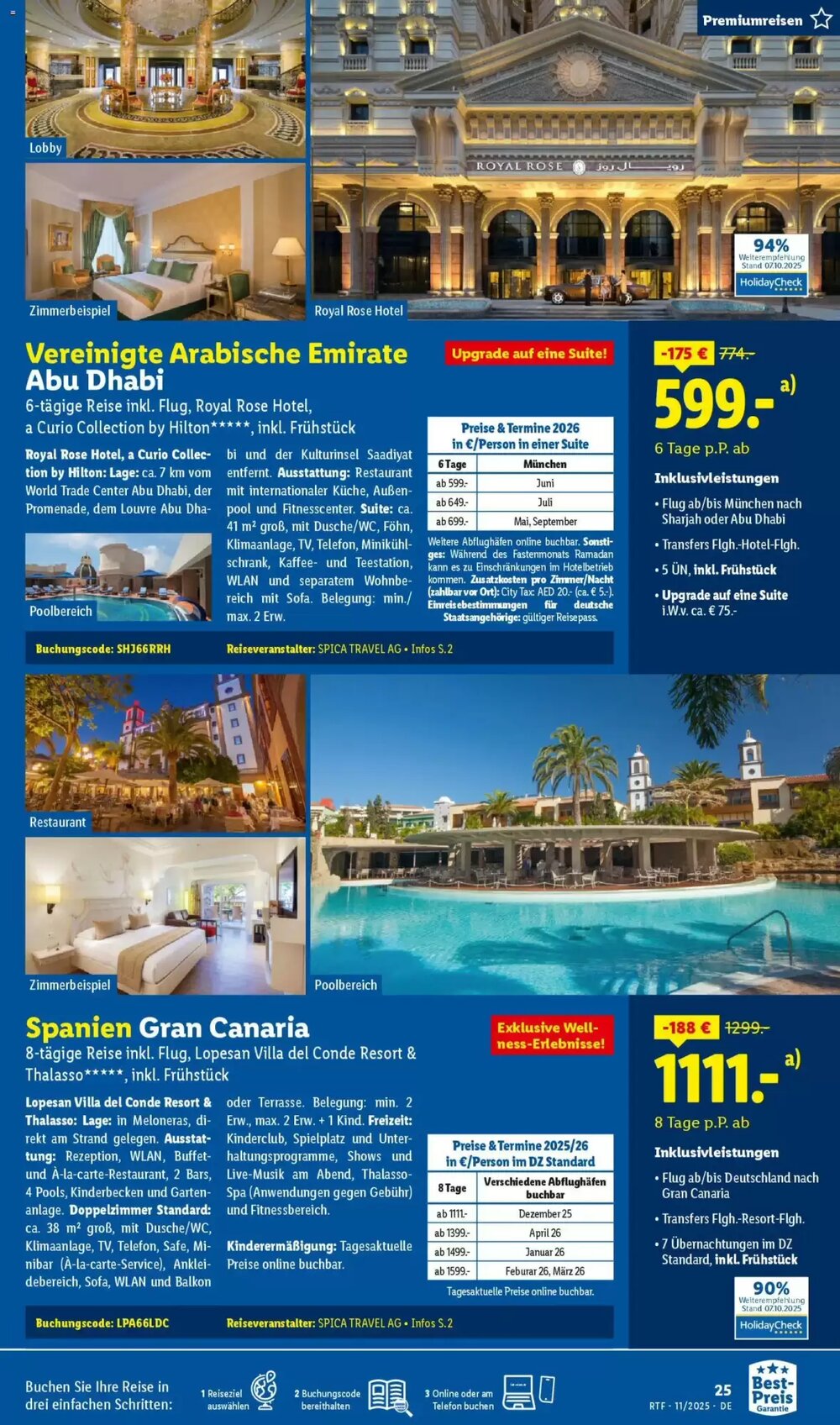 Lidl Reisen Prospekt (ab 12.11.2025) zum Blättern - Seite 25