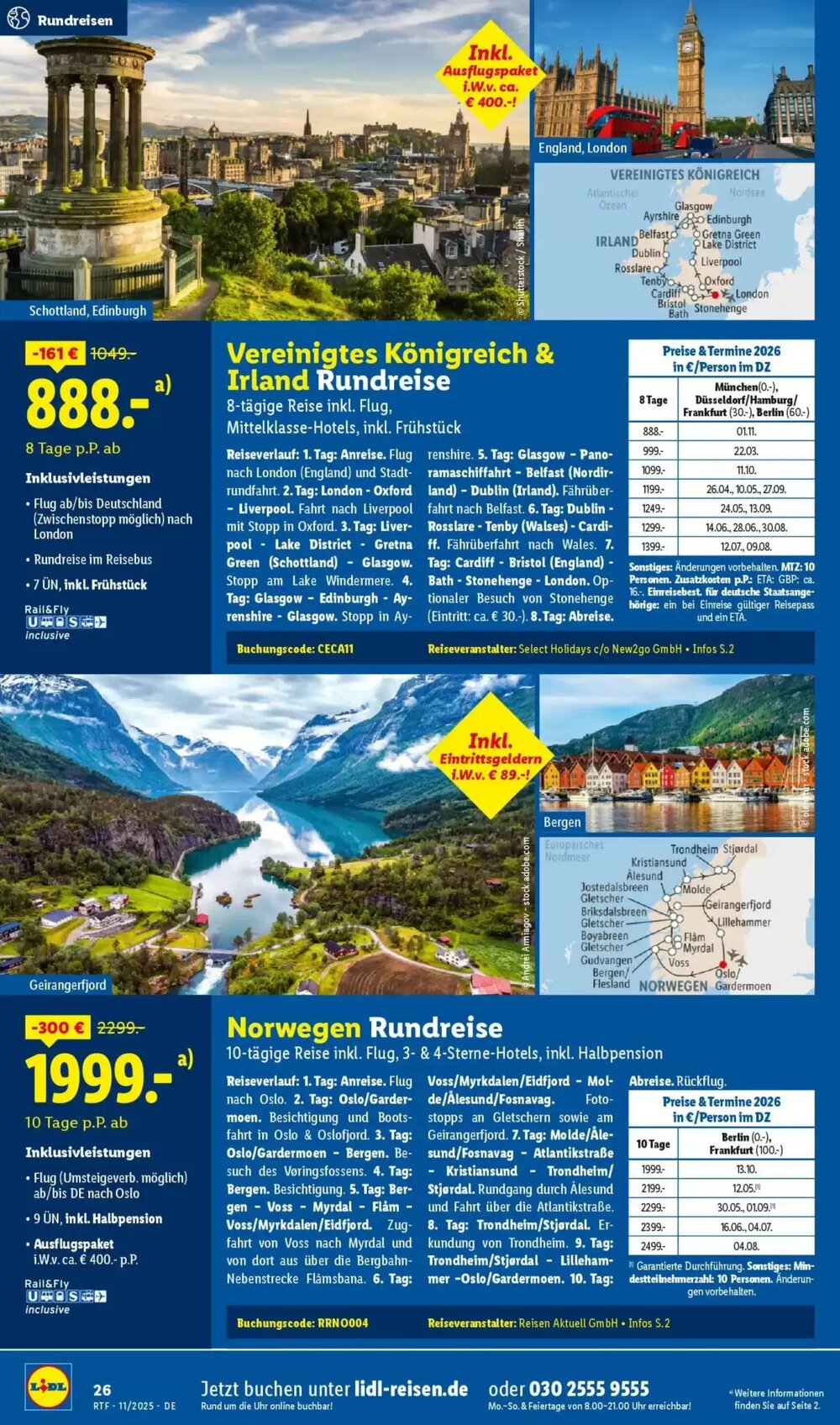 Lidl Reisen Prospekt (ab 12.11.2025) zum Blättern - Seite 26