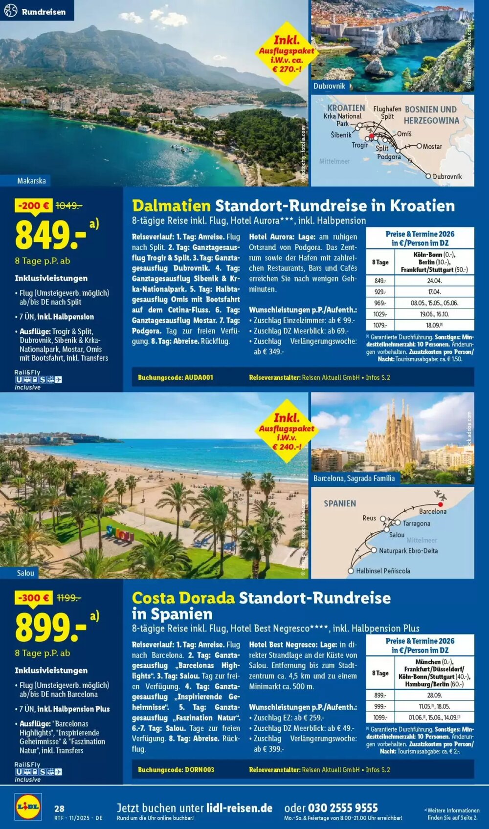 Lidl Reisen Prospekt (ab 12.11.2025) zum Blättern - Seite 28