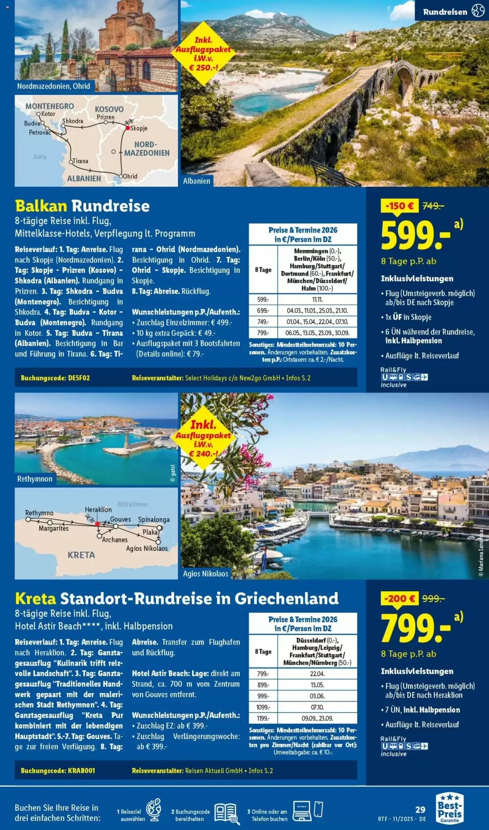 Lidl Reisen Prospekt (ab 12.11.2025) zum Blättern - Seite 29