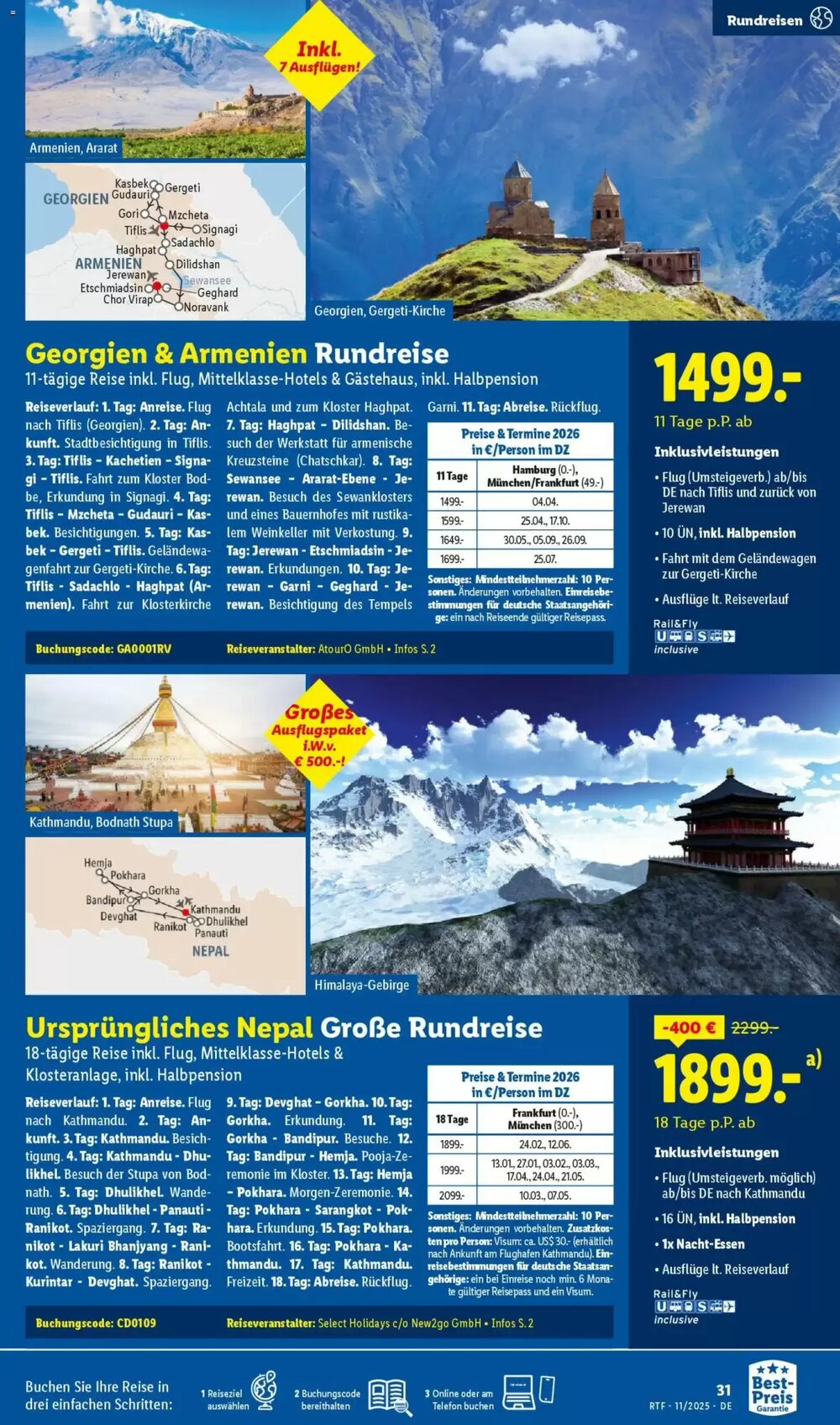 Lidl Reisen Prospekt (ab 12.11.2025) zum Blättern - Seite 31