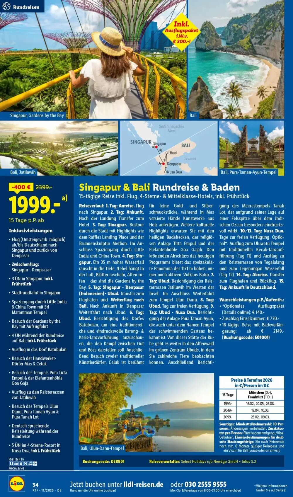 Lidl Reisen Prospekt (ab 12.11.2025) zum Blättern - Seite 34