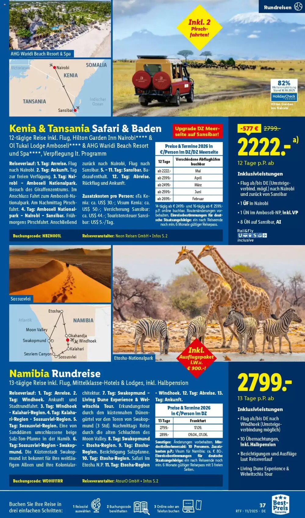 Lidl Reisen Prospekt (ab 12.11.2025) zum Blättern - Seite 37
