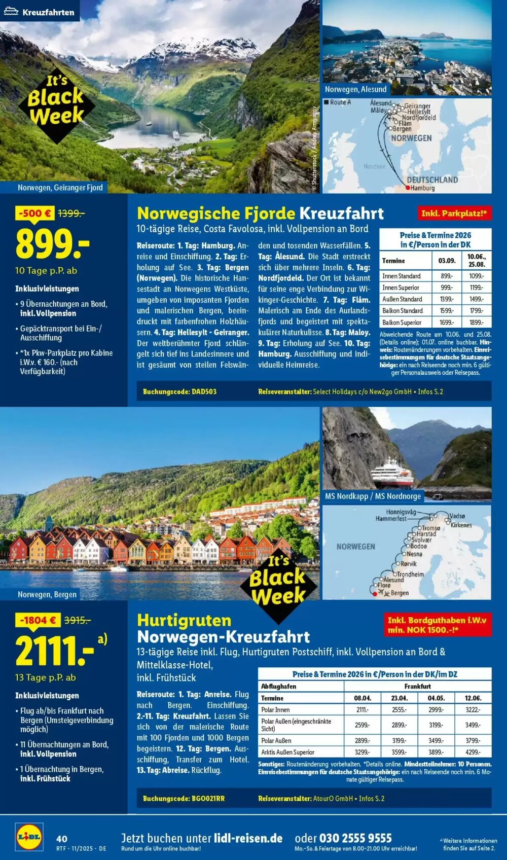 Lidl Reisen Prospekt (ab 12.11.2025) zum Blättern - Seite 40