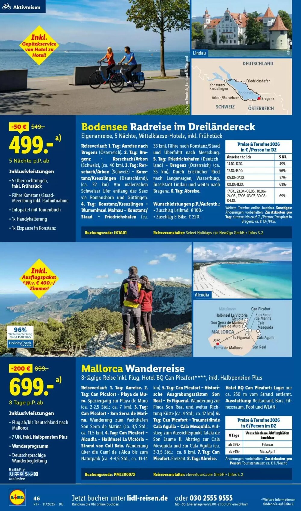 Lidl Reisen Prospekt (ab 12.11.2025) zum Blättern - Seite 46