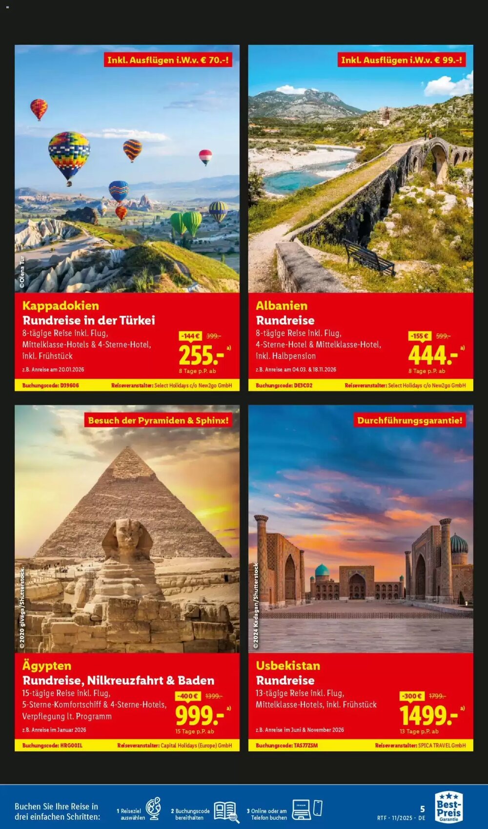 Lidl Reisen Prospekt (ab 12.11.2025) zum Blättern - Seite 5