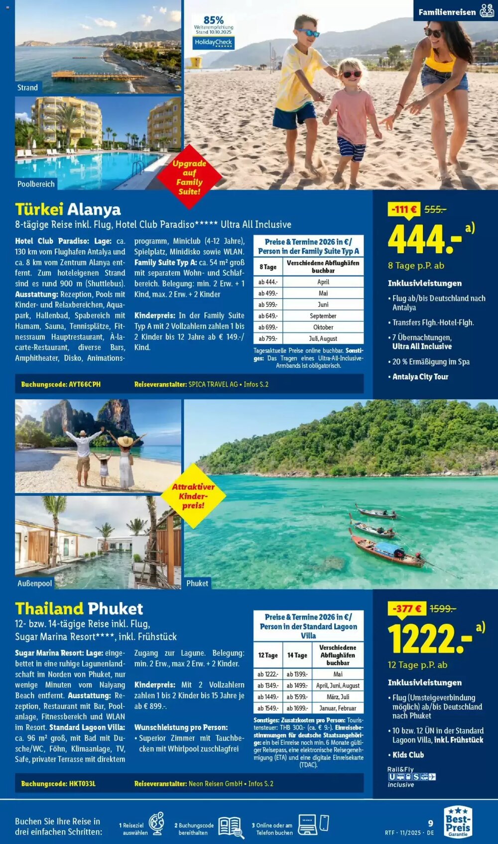 Lidl Reisen Prospekt (ab 12.11.2025) zum Blättern - Seite 9