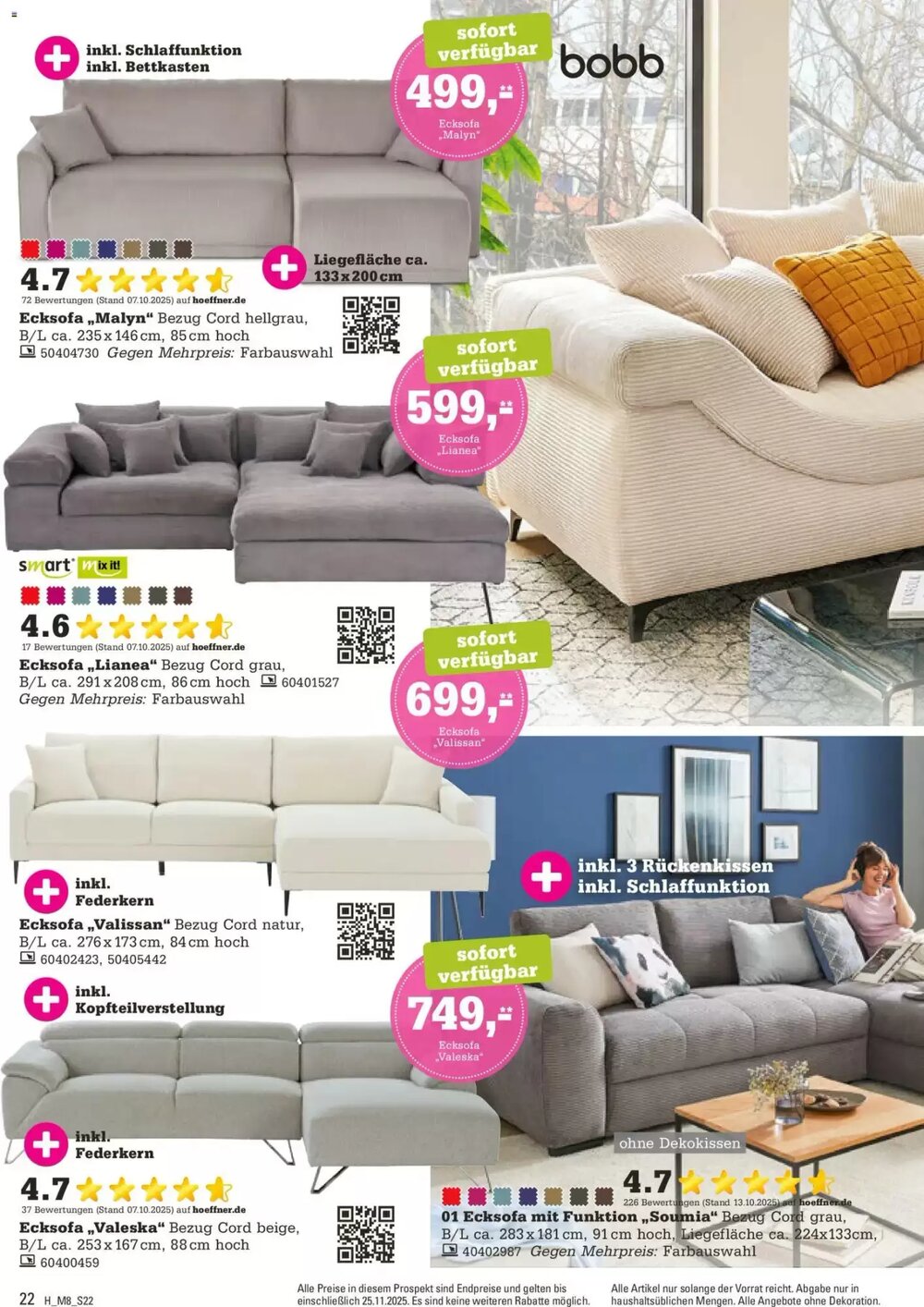 Höffner Prospekt (ab 12.11.2025) zum Blättern - Seite 22