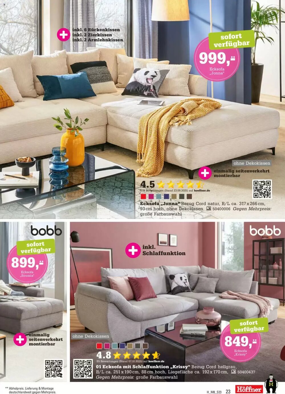 Höffner Prospekt (ab 12.11.2025) zum Blättern - Seite 23