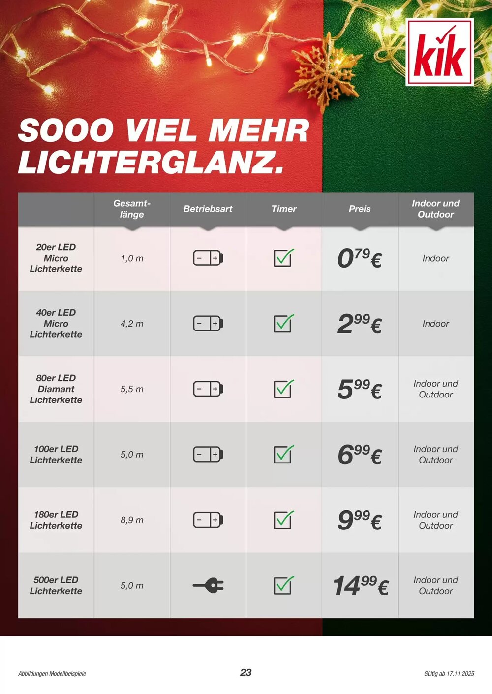KiK Prospekt (ab 14.11.2025) zum Blättern - Seite 23