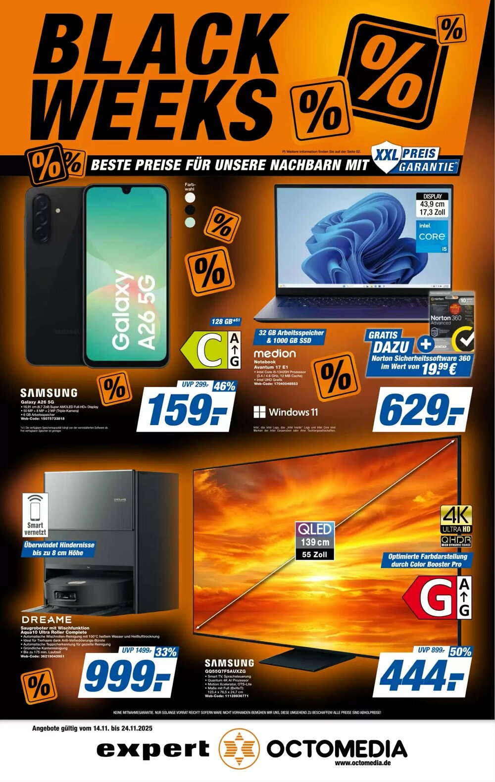 expert Octomedia Prospekt (ab 14.11.2025) zum Blättern - Seite 1