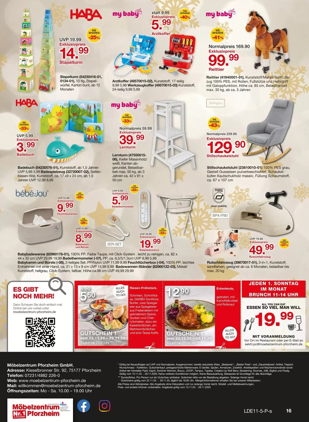 Möbelzentrum Pforzheim Prospekt (ab 15.11.2025) zum Blättern - Seite 16