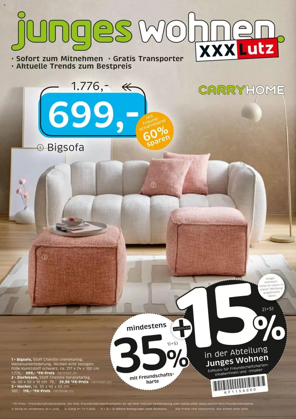 XXXLutz Prospekt (ab 16.11.2025) zum Blättern - Seite 1