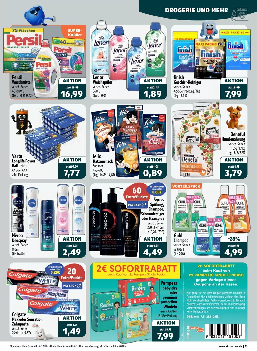 Aktiv Irma Prospekt (ab 17.11.2025) zum Blättern - Seite 13