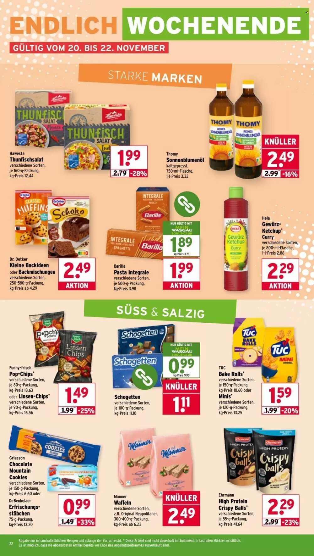 Wasgau Prospekt (ab 17.11.2025) zum Blättern - Seite 22