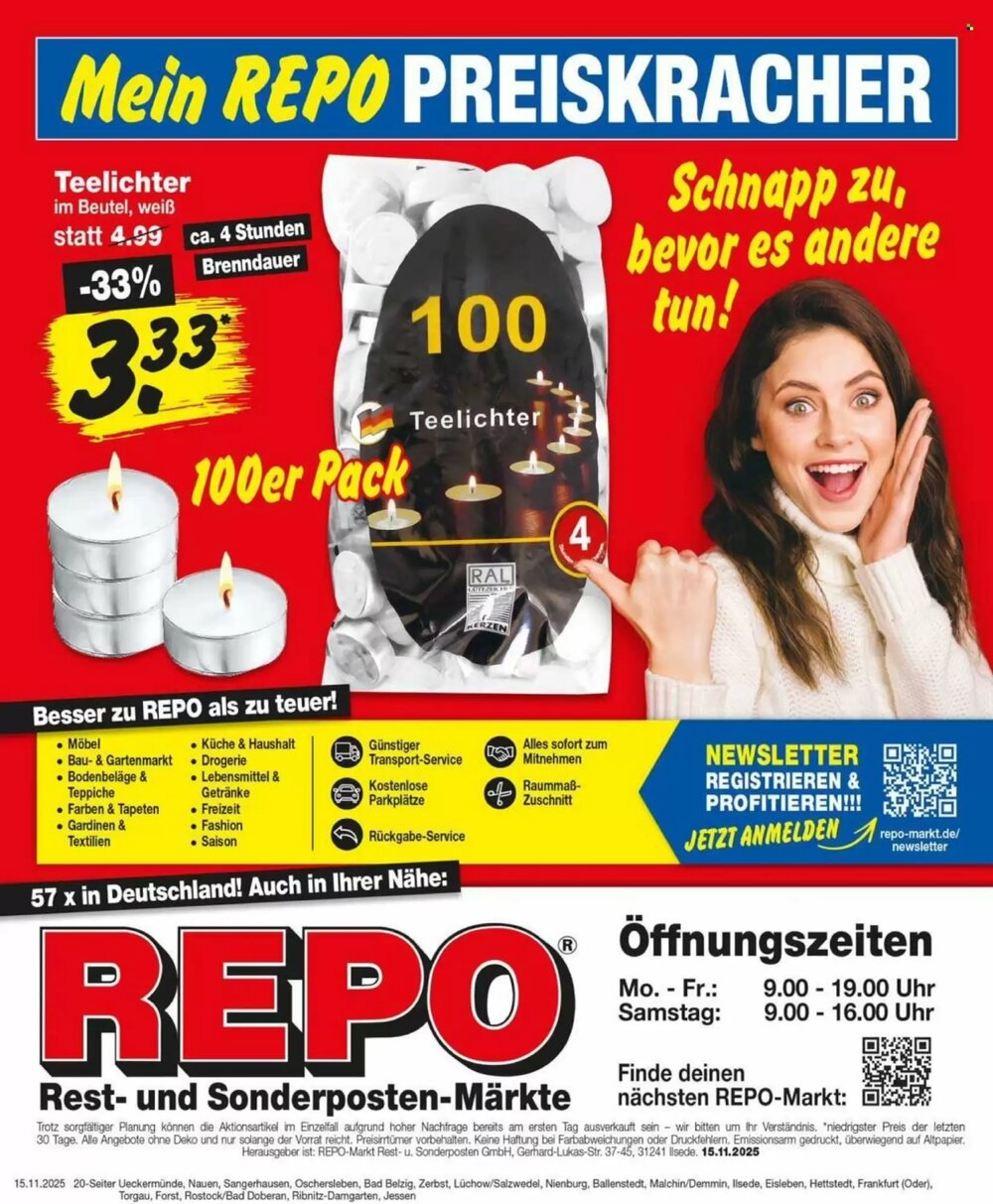 Repo Markt Prospekt (ab 17.11.2025) zum Blättern - Seite 20